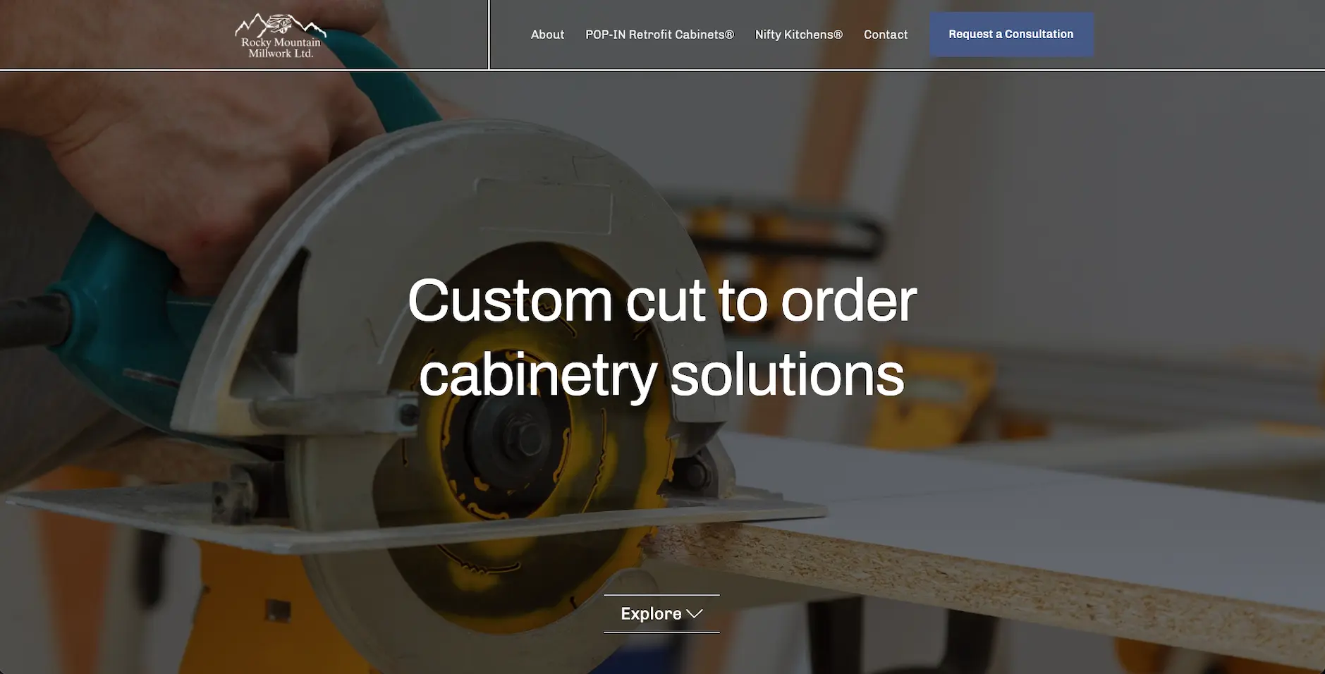 Rocky Mountain Window Cleaning website before redesign