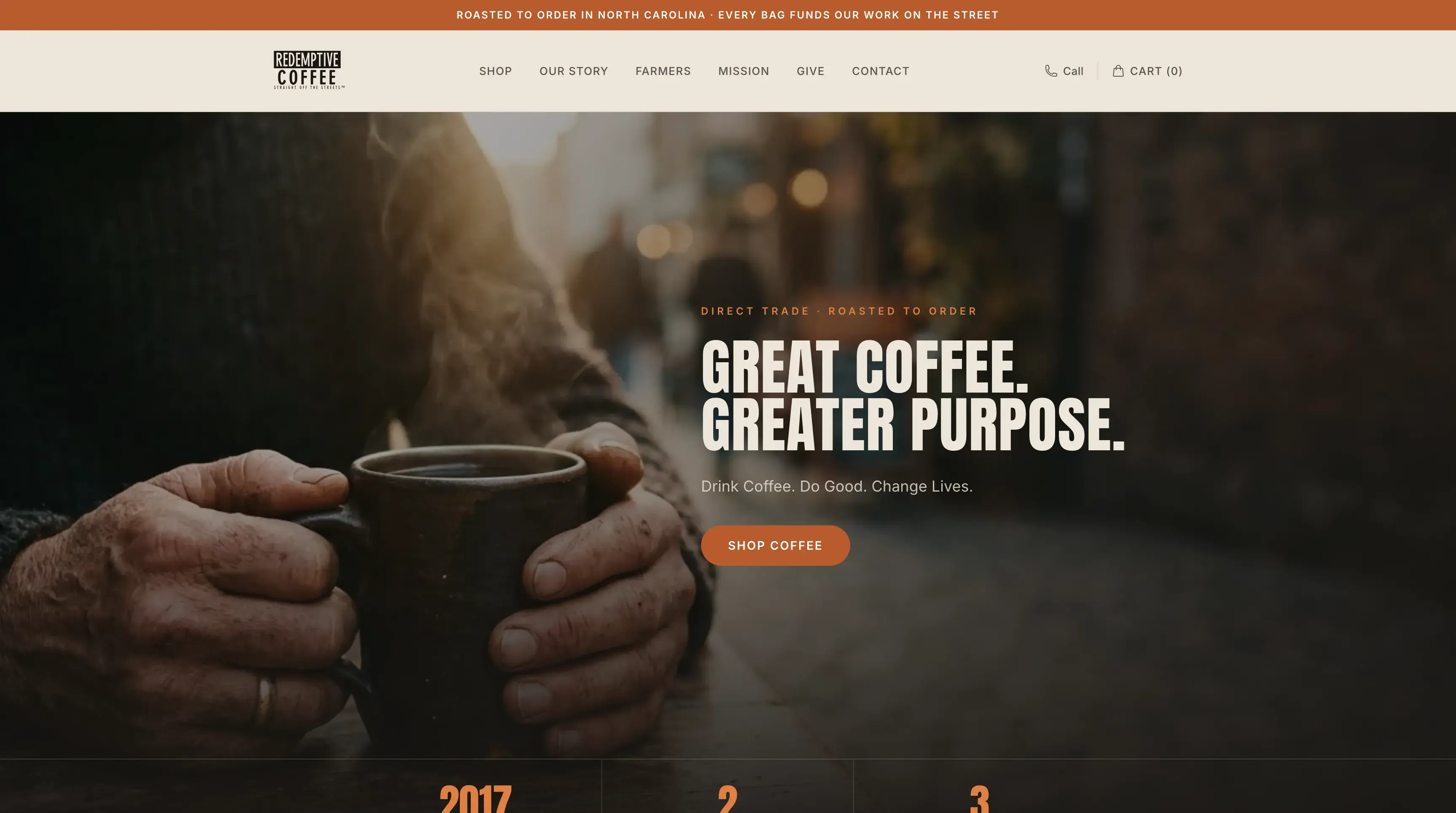 Professional website design for Redemptive Coffee - custom web design by SP Web Dev in Airdrie for Alberta small businesses