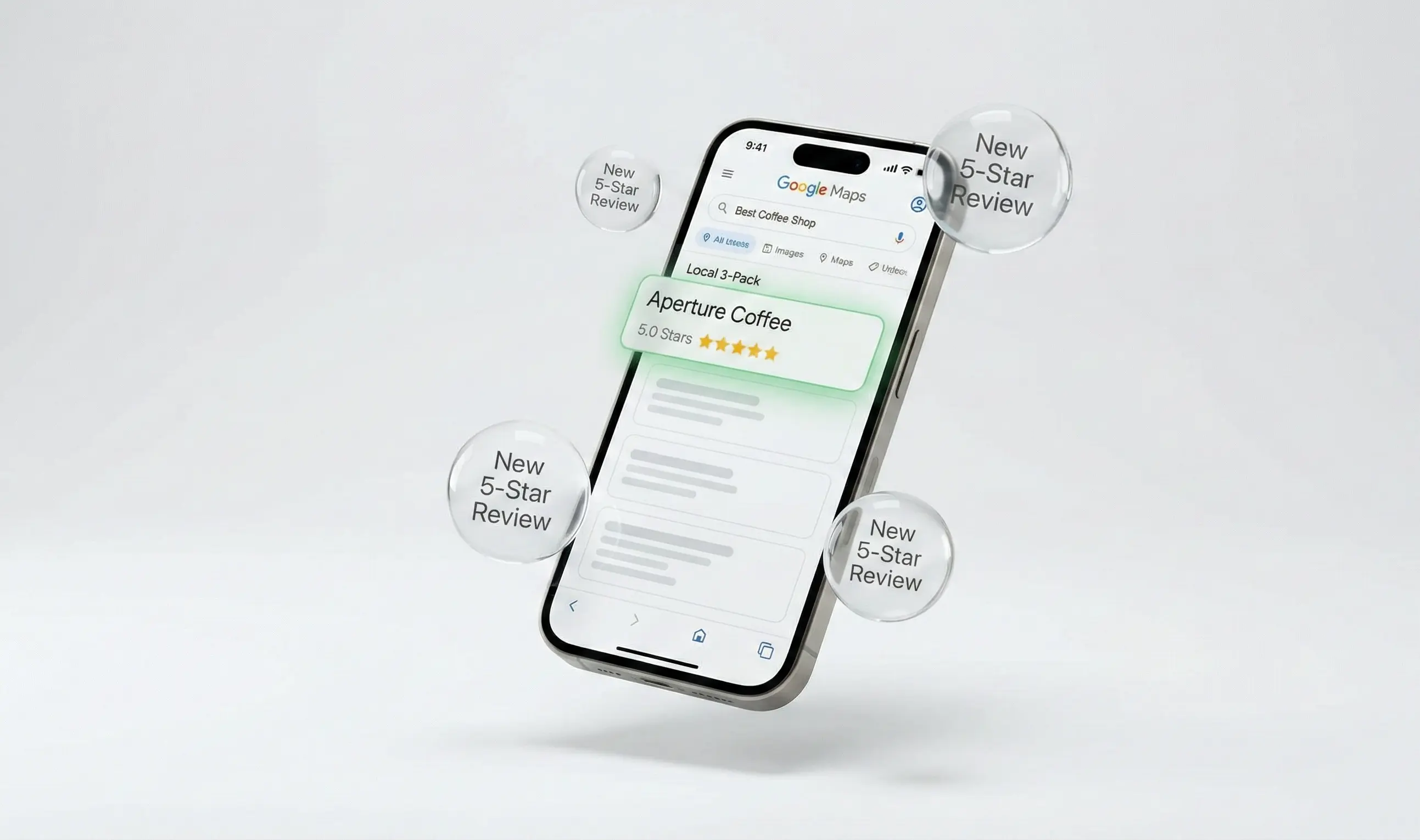5-Star Review System - Make it easy for happy customers to leave reviews.